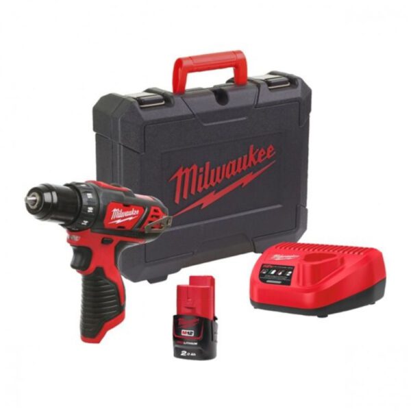 Акумулаторен винтоверт Milwaukee M12 BDD-201C, 12V, 30Nm