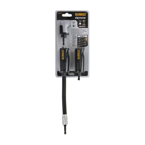 Гъвкав ъглов удължител с магнитен накрайник DeWALT DT20502 - 1/4'', модулен 90°