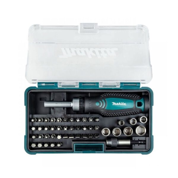 Комплект битове с отвертка и магнитен държач Makita B-36170, 47 части