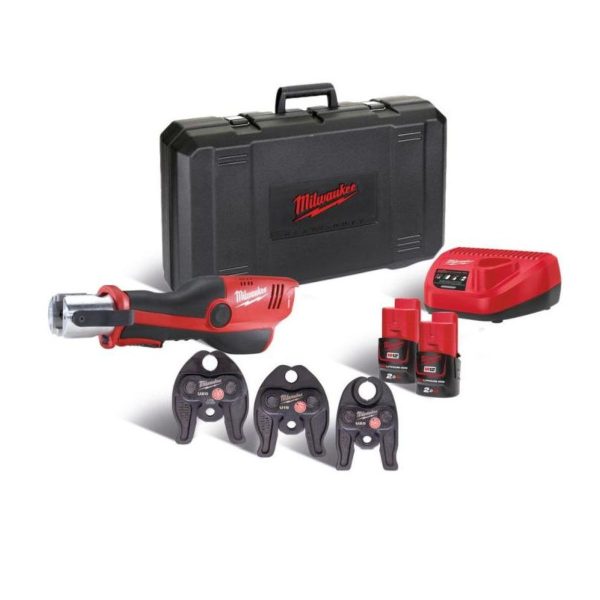 Акумулаторен инструмент за кримпване Milwaukee M12HPT-202C U-KIT