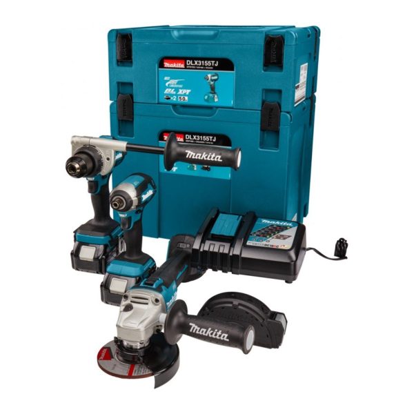Комплект акумулаторни безчеткови машини Makita DLX3155TJ / 18V LXT
