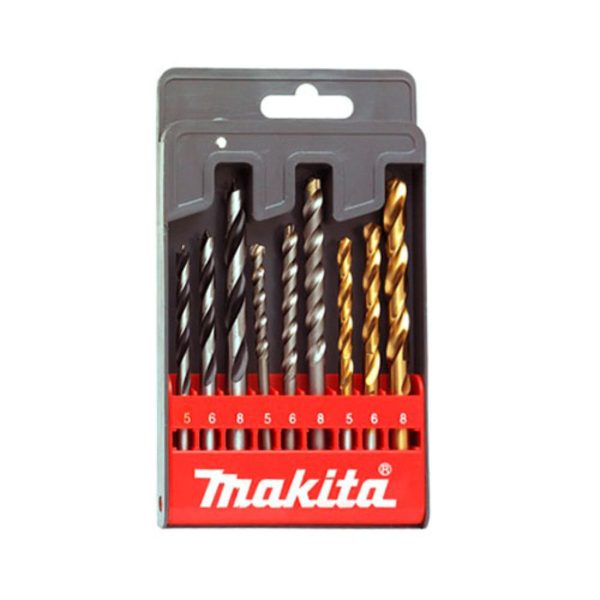 Комплект свредла за дърво, камък и метал Makita D-08660 - 9 части
