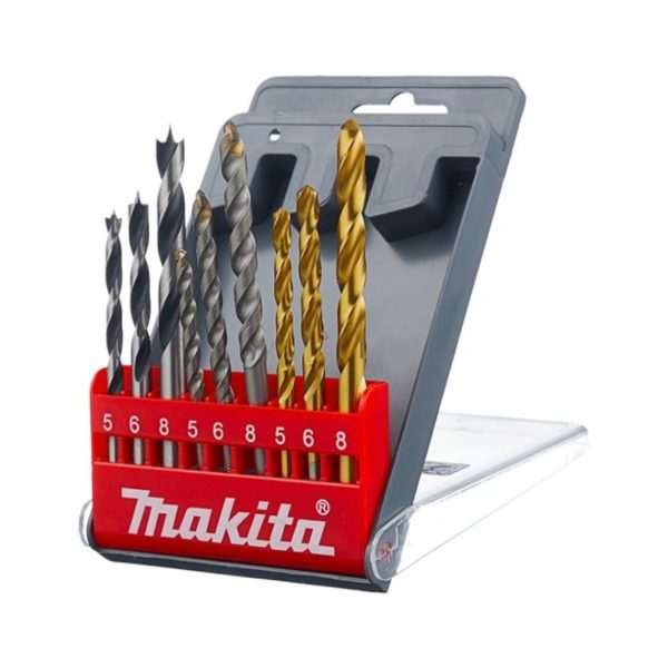 Комплект свредла за дърво, камък и метал Makita D-08660 - 9 части