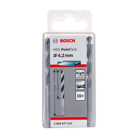 Свредло за метал ф4.2mm Bosch 2608577210, HSS, PointTeQ