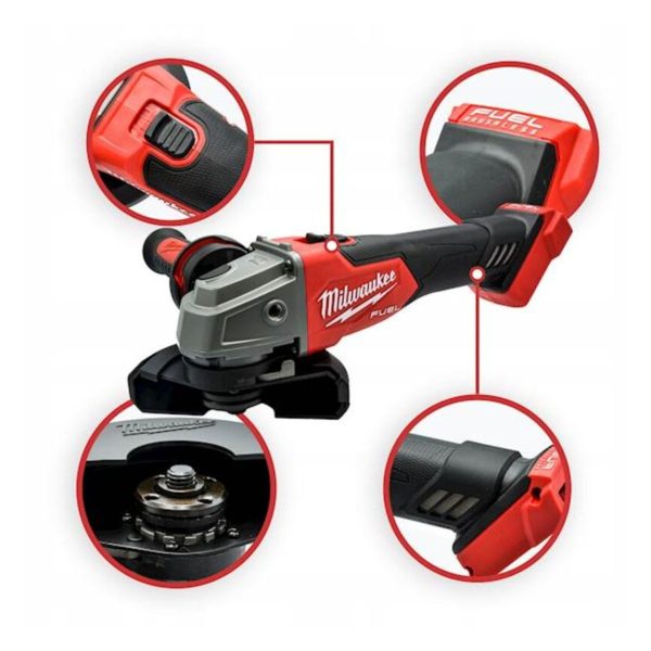 Акумулаторен ъглошлайф MILWAUKEE M18FSAG125X-502X, безчетков ф125мм