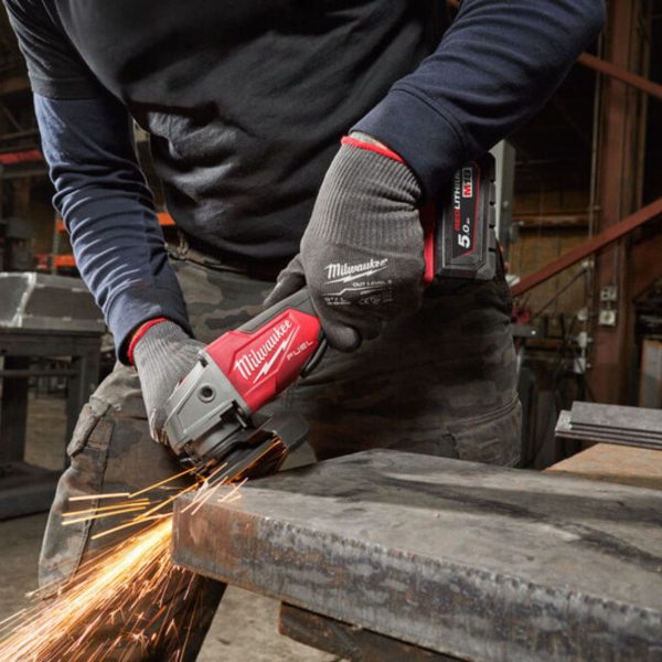 Акумулаторен ъглошлайф MILWAUKEE M18FSAG125X-502X, безчетков ф125мм