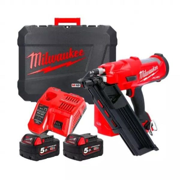 Акумулаторен такер за дърво Milwaukee M18FFN-502C, 50-90мм, безчетков