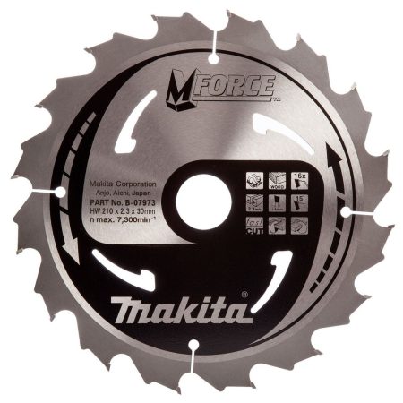 Циркулярен диск за дърво Makita ф 210x30 16z