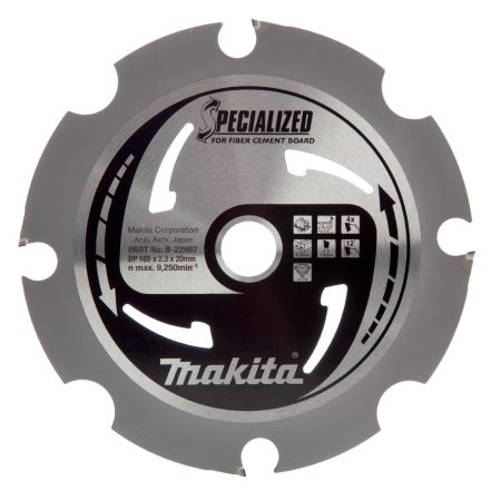 Циркулярен диск Makita B-22997 Специализиран, PD Fiber Cement Board 165mm x 20mm x 4T
