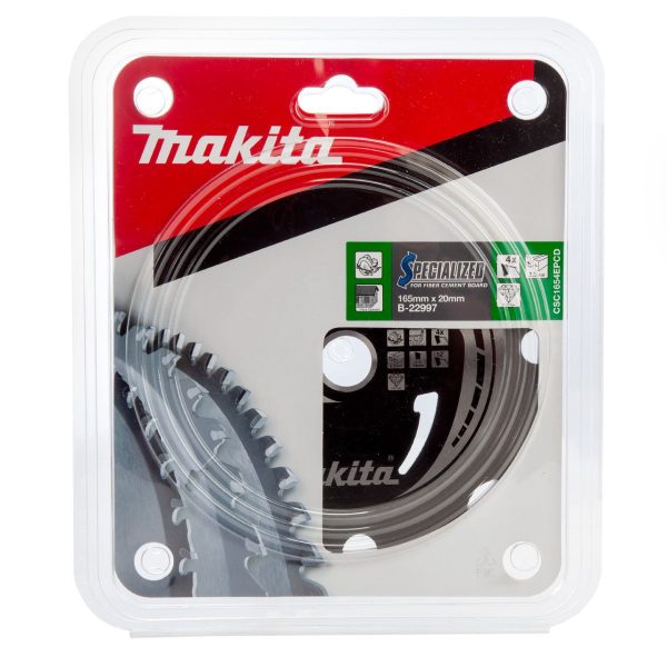 Циркулярен диск Makita B-22997 Специализиран, PD Fiber Cement Board 165mm x 20mm x 4T