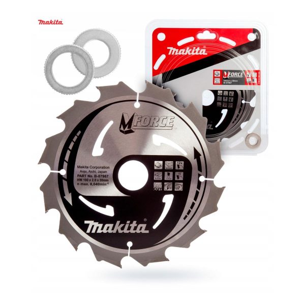 Циркулярен диск за дърво Makita B-07967 M Force 190mm x 30mm x 12T