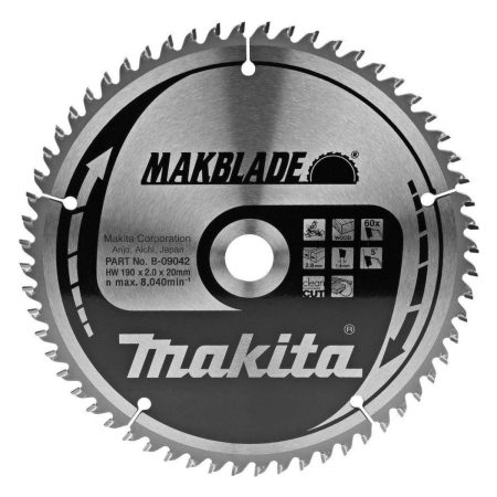 Циркулярен диск за дърво Makita ф 190x20x60z