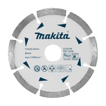 Диамантен диск за бетон и мрамор ф 115 мм Makita D-52750