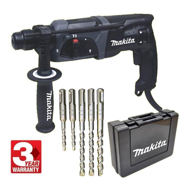 Електрически перфоратор Makita HR2470BX40 Black Edition + комплект свредла Makita
