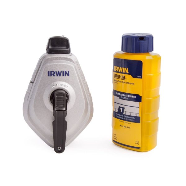 Комплект чертилка Irwin 30m + синя боя 113 гр, 10507684