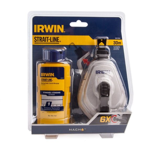 Комплект чертилка Irwin 30m + синя боя 113 гр, 10507684