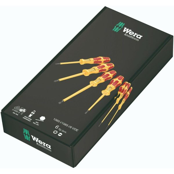 Комплект отвертки Wera 051576 VDE Kraftform 1000V 116x i/6 - 6 бр