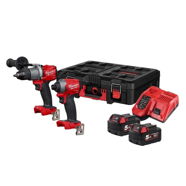 Комплект ударен винтоверт и импакт драйв Milwaukee M18FID2, M18FPD2