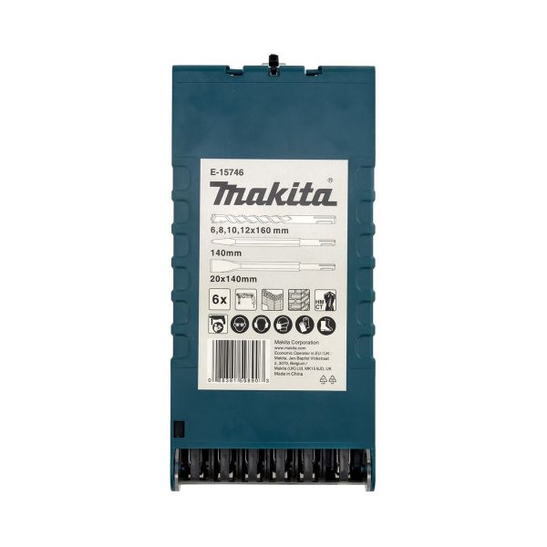 Комплект за пробиване на бетон Makita E-15746 - 6 бр