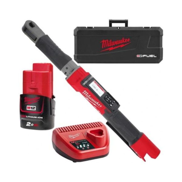 Акумулаторен динамометричен гаечен ключ Milwaukee M12 ONEFTR38-201C, 12 V, 135,6Nm