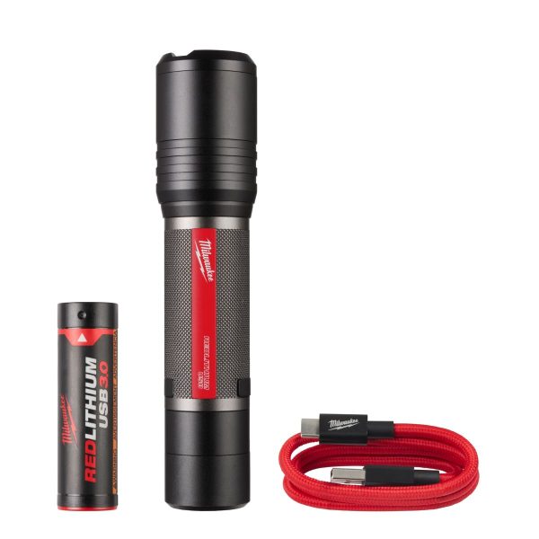 Акумулаторен фенер Milwaukee L4 FL2000-301 USB - 2000 lumens, IP66