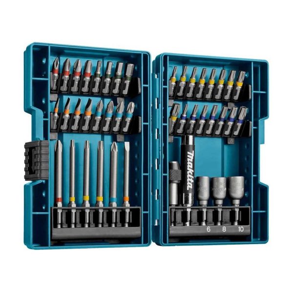 Битове - комплект с магнитен държач Makita B-55697, 43 бр, 1/4"