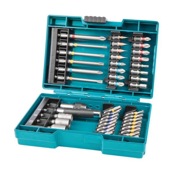Битове - комплект с магнитен държач Makita B-55697, 43 бр, 1/4"