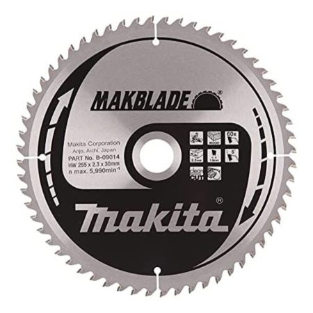 Циркулярен диск за дърво Makita B-09014, TCT, 255мм x 30мм x 60