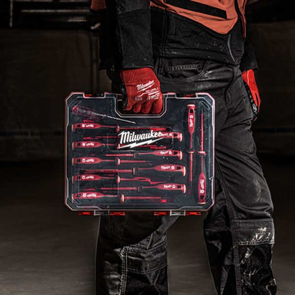 Комплект електричарски отвертки Milwaukee 4932479095 VDE TRI-LOBE - 12 части