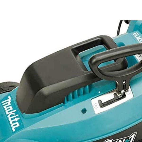 Косачка електрическа Makita ELM3320, 1.2 kW, 330 мм, колесна с кош