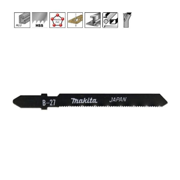 Нож за прободен трион Makita A-85787, B-27, 52мм, 5бр