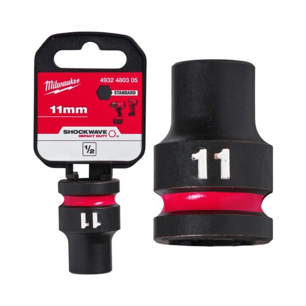 Ударна вложка 11 mm Milwaukee 4932480305 - 1/2", 38 мм, Hex, SHOCKWAVE™