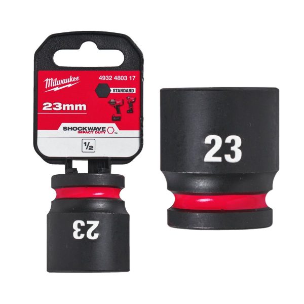 Ударна вложка 23 mm Milwaukee 4932480317 - 1/2", 38 мм, Hex, SHOCKWAVE™