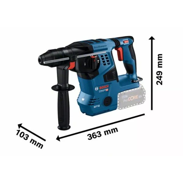 Акумулаторен перфоратор Bosch GBH 18V-28 C Professional 0611920000, 3.3 J, SDS plus