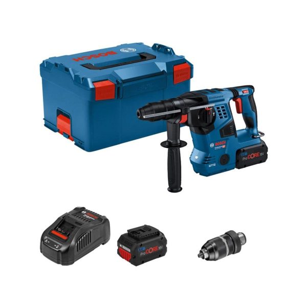 Акумулаторен перфоратор Bosch GBH 18V-28 CF Professional 0611921002, 3.3 J, SDS plus
