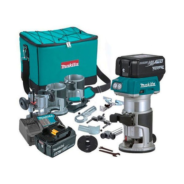 Акумулаторна оберфреза Makita DRT50RTEX3, 18 V, LXT, 5Ah