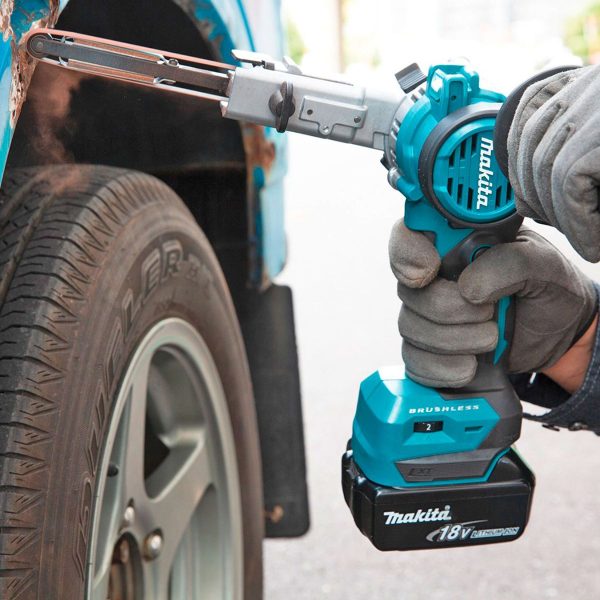 Лентов акумулаторен шлайф Makita DBS180Z, 18 V, 9x533 мм