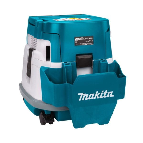 Makita Акумулаторна прахосмукачка за сухо почистване DVC866LZ, 18 + 18V, 8 L, 11 kPa