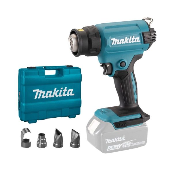 Makita DHG180ZK Акумулаторен пистолет за горещ въздух, 18 V, LXT Li-ion