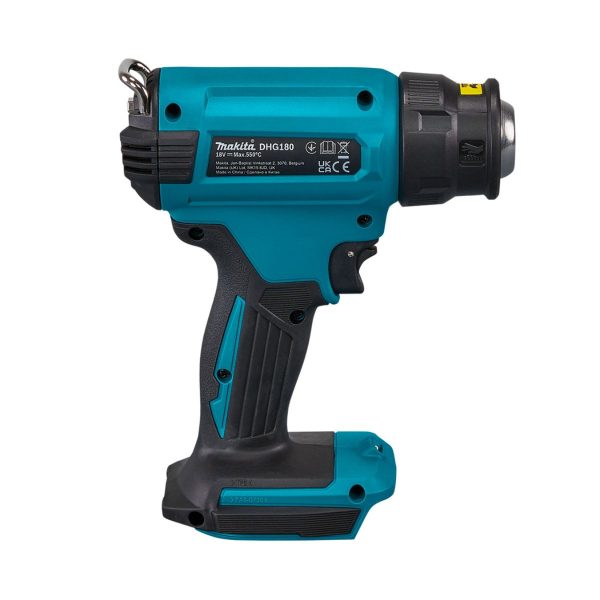 Makita DHG180ZK Акумулаторен пистолет за горещ въздух, 18 V, LXT Li-ion