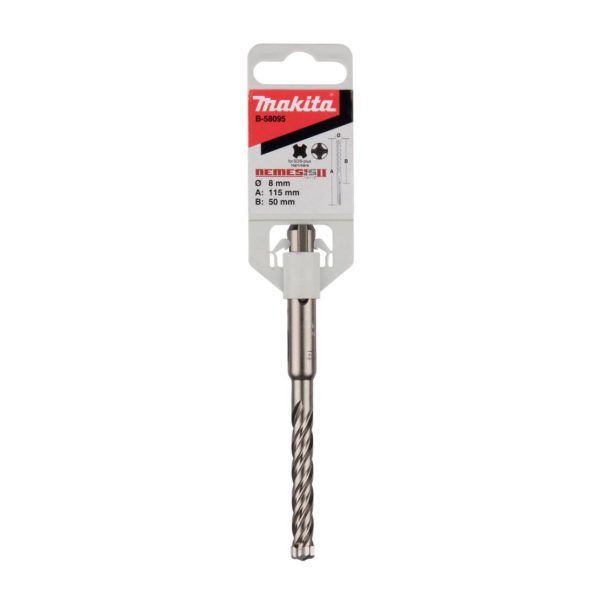 Свредло за бетон Nemesis || Makita B-58095, 115 x 8 мм, SDS-Plus