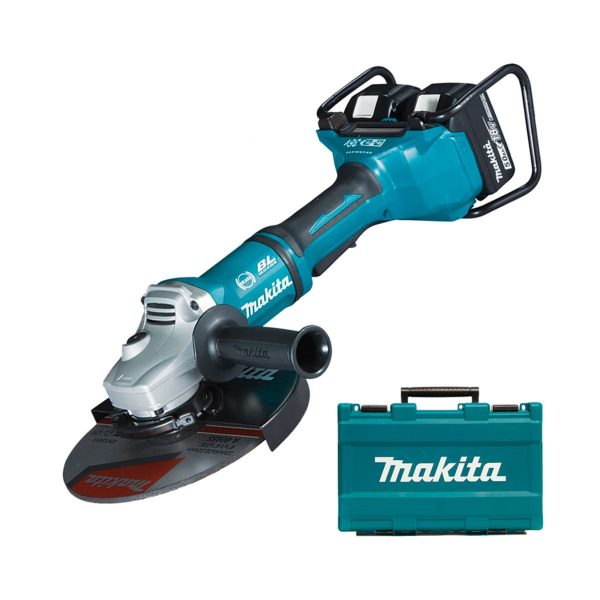 Акумулаторен ъглошлайф Makita DGA901T2U2, 18 + 18 V, 230 мм