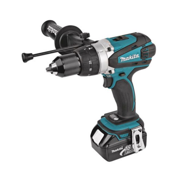 Акумулаторен ударен винтоверт Makita DHP458RFJ, 18 V, 91 Nm