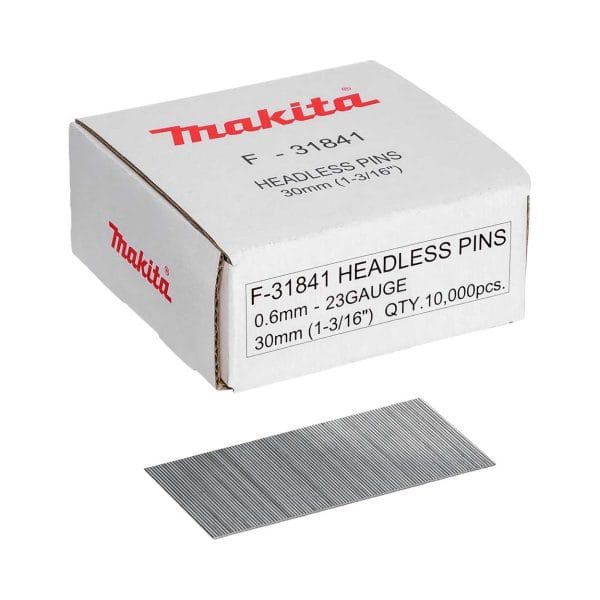 Пирони за такер тип 23GA Makita F-31841 30x0.6 мм, 10000 бр