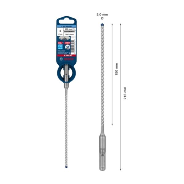 Свредло за бетон BOSCH Expert SDS-plus-7x, 2 608 900 061, 5 х 150 х 215 мм