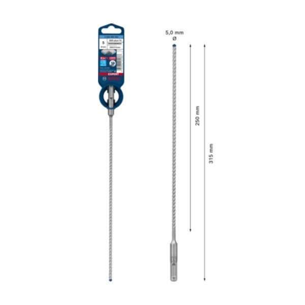 Свредло за бетон BOSCH Expert SDS-plus-7x, 2 608 900 063, 5 х 250 х 315 мм