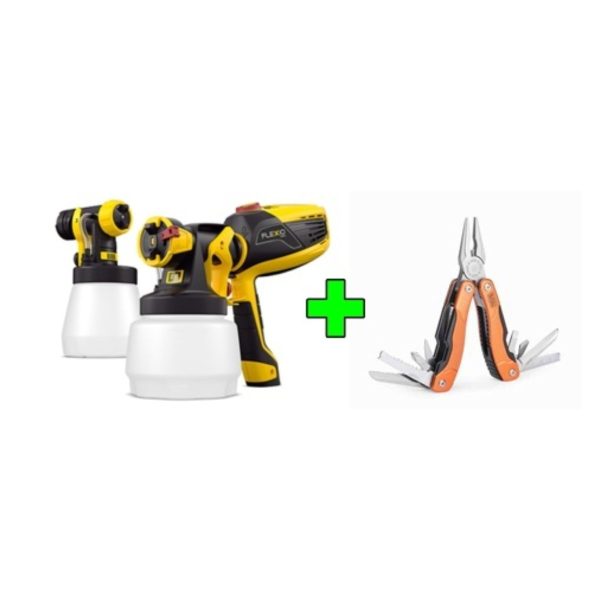 WAGNER W590 FLEXIO Пистолет за боядисване на латекс + 12 в 1 Мулти инструмент BLACK & DECKER BDHTO-28110, 630 W