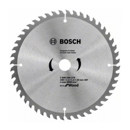 Диск за циркуляр Bosch Eco for Wood 2608644378, 190 х 20 мм, 16 зъба