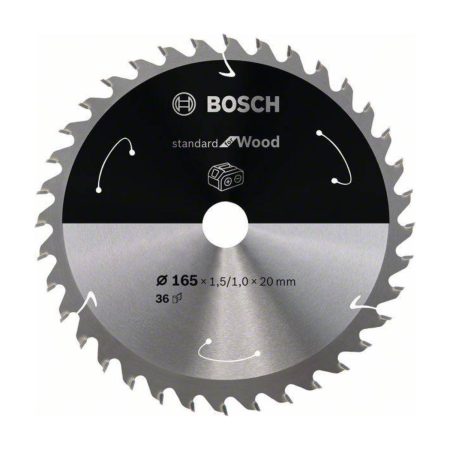 Диск за циркуляр Bosch Standart For Wood 2608837686, 165 мм, 36 зъба
