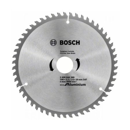 Диск за циркуляр Bosch Eco for Aluminium 2608644389, 190 х 30 мм, 54 зъба